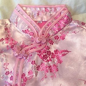 Cherry Blossom 🌸 2-piece Chinese Asian silk-like outfit, pajamas